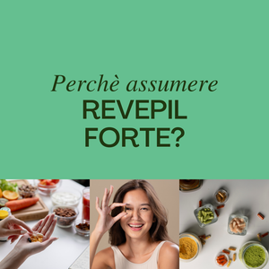 Revepil FORTE® Integratore nutraceutico costituito da componenti che hanno dimostrato di contribuire al mantenimento di capelli e unghie normali