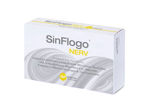 SinFlogo® NERV Integratore nutraceutico utile nel trattamento di sindromi dolorose croniche quali sciatalgie, neuropatie periferiche, neuropatie diabetiche, nevralgie, dolore pelvico, osteoartriti